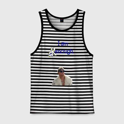 Мужская майка Im Kenough / Черная тельняшка – фото 1