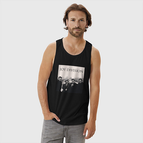 Мужская майка Тру фанат Joy Division / Черный – фото 3