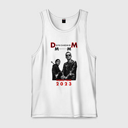 Майка мужская хлопок Depeche Mode 2023 Memento Mori - Dave & Martin 03, цвет: белый
