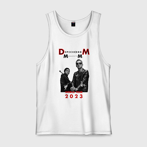Мужская майка Depeche Mode 2023 Memento Mori - Dave & Martin 03 / Белый – фото 1