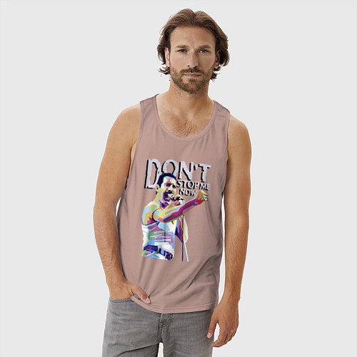 Мужская майка Coloured Freddie / Пыльно-розовый – фото 3