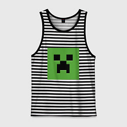 Мужская майка Minecraft creeper face