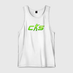 Мужская майка CS2 green logo