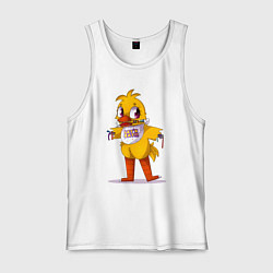 Майка мужская хлопок Кавайная Чика, цвет: белый