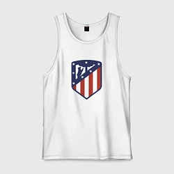 Майка мужская хлопок Atletico Madrid FC, цвет: белый