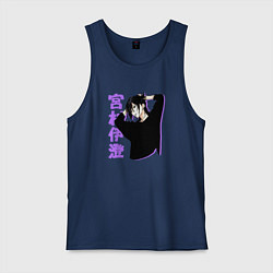 Майка мужская хлопок Изуми - Хоримия, цвет: тёмно-синий