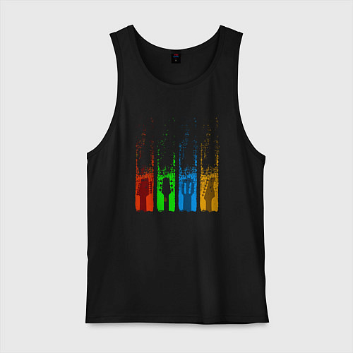 Мужская майка Четыре гитары / Черный – фото 1