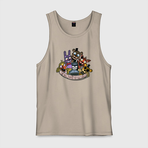 Мужская майка Команда ФНАФ / Миндальный – фото 1