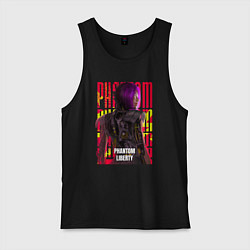 Мужская майка Cyberpunk 2077 Phantom Liberty: Songbird