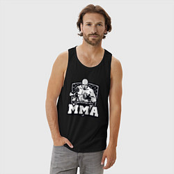 Майка мужская хлопок Mixed martial arts, цвет: черный — фото 2