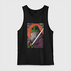 Майка мужская хлопок Pepe samurai, цвет: черный