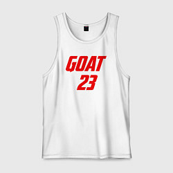 Майка мужская хлопок Goat 23, цвет: белый