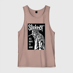 Майка мужская хлопок Slipknot - hope is gone, цвет: пыльно-розовый