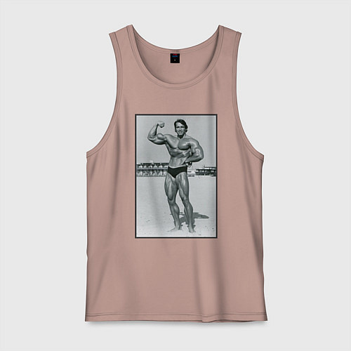 Мужская майка Mister Schwarzenegger / Пыльно-розовый – фото 1