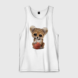 Мужская майка Леопард баскетболист