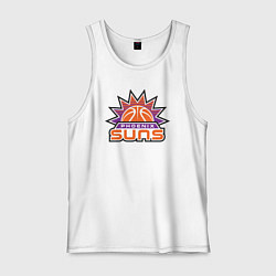 Майка мужская хлопок Phoenix Suns, цвет: белый