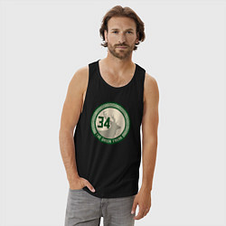 Майка мужская хлопок The greek freak, цвет: черный — фото 2