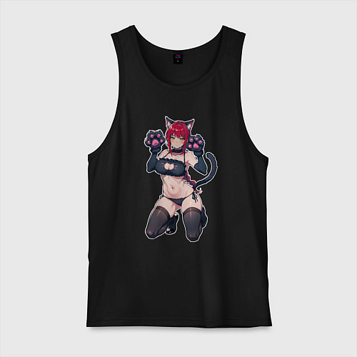 Мужская майка Макима милый котик / Черный – фото 1