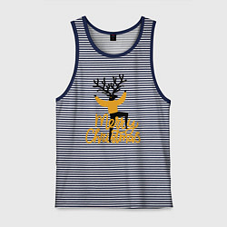 Мужская майка Олень Рождества