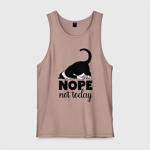 Мужская майка Nope - not today / Пыльно-розовый – фото 1