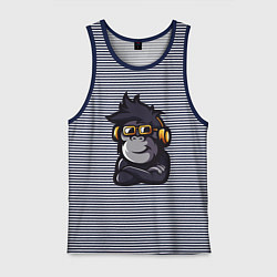 Мужская майка Music monkey