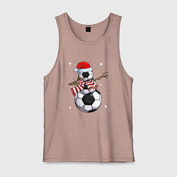 Мужская майка Soccer snowman