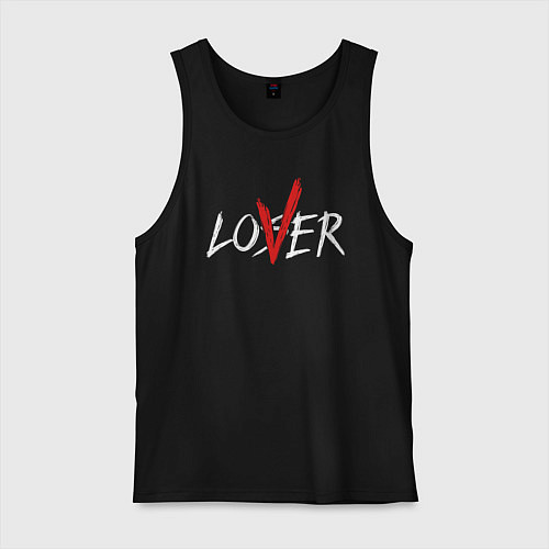 Мужская майка Loser - lover / Черный – фото 1