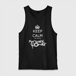 Майка мужская хлопок My Chemical Romance keep calm, цвет: черный