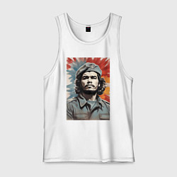 Майка мужская хлопок Портрет Че Гевара, цвет: белый