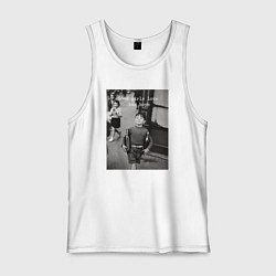 Майка мужская хлопок Good girls love bad boys, цвет: белый