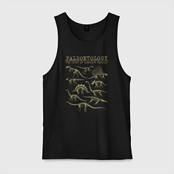 Мужская майка Paleontology the study of dinosaur fossils