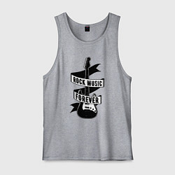 Майка мужская хлопок Рок - навсегда, цвет: меланж