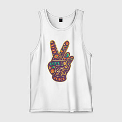 Мужская майка Free love peace