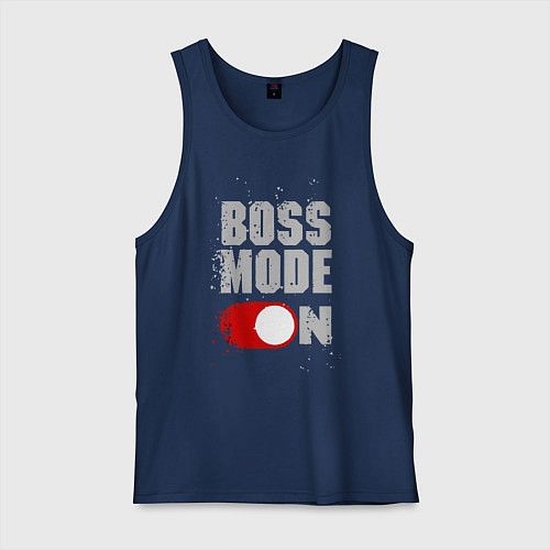 Мужская майка Режим босса / Тёмно-синий – фото 1