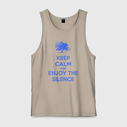 Мужская майка Keep calm and enjoy the silence