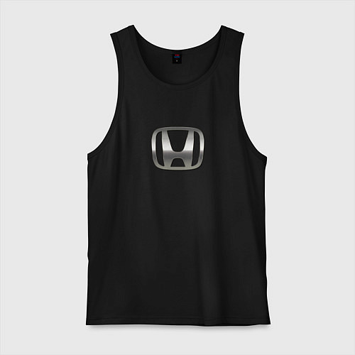 Мужская майка Honda logo auto grey / Черный – фото 1