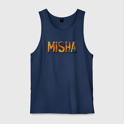 Мужская майка Misha yarn art / Тёмно-синий – фото 1