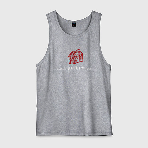 Мужская майка Depeche Mode - spirit tour home / Меланж – фото 1