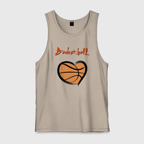 Мужская майка Basket lover / Миндальный – фото 1