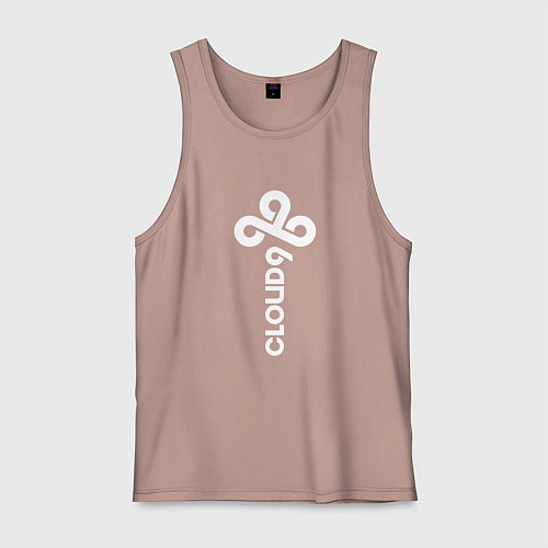 Мужская майка Cloud9 - vertical logo / Пыльно-розовый – фото 1