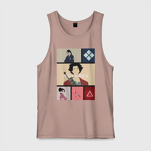 Мужская майка Самурай Чамплу Мугэн / Пыльно-розовый – фото 1