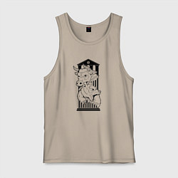 Мужская майка Символы биржи бык и медведь