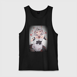 Мужская майка Аниме девочка кошечка витубер Sakamata Chloe