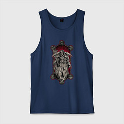 Майка мужская хлопок Повелитель Момонга, цвет: тёмно-синий