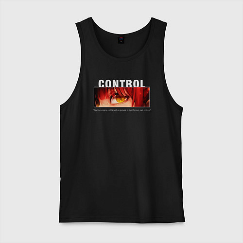 Мужская майка Глаза Макимы - Человек бензопила / Черный – фото 1