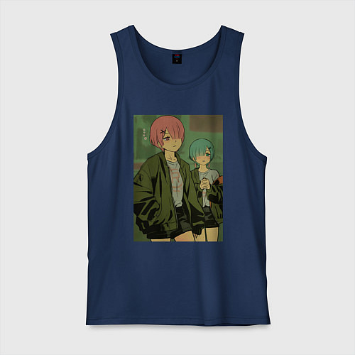 Мужская майка Рам Рем / Тёмно-синий – фото 1