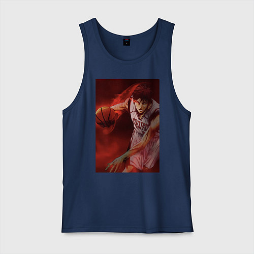 Мужская майка Баскетбол Тайга Кагами / Тёмно-синий – фото 1