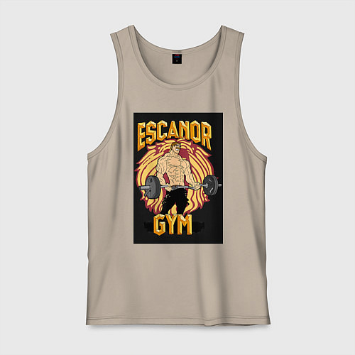 Мужская майка Эсканор грех гордыни gym / Миндальный – фото 1