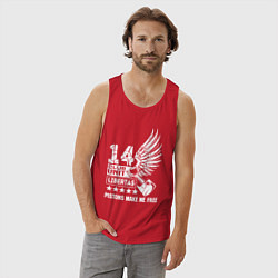 Майка мужская хлопок Поршни делают меня свободным club unit 2, цвет: красный — фото 2