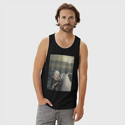 Майка мужская хлопок Для тебя Бессмертный Фуши, цвет: черный — фото 2